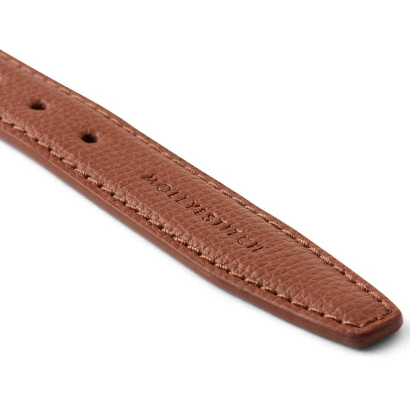 Molly & Stitch Toscane — Ensemble collier et laisse, Châtaignier