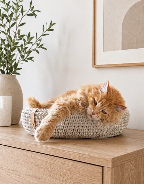 Labbvenn COCO & FÖRA — Le panier pour chat et son plaid