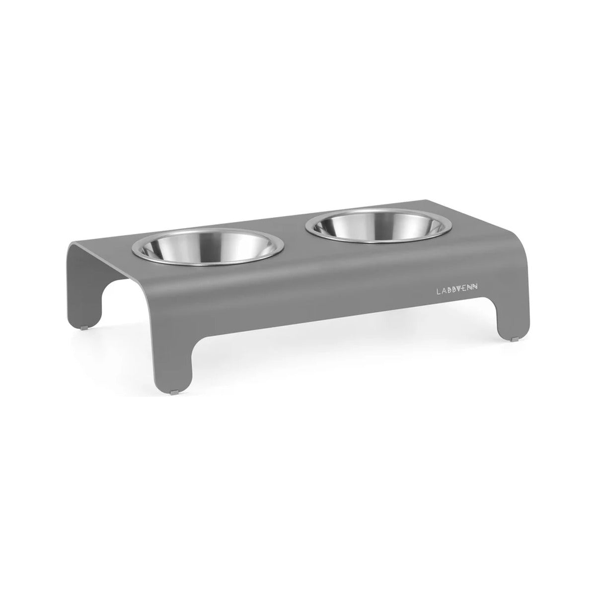 Labbvenn RICO, support de gamelles surélevé pour chien, gris